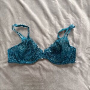 Felina Teal Lace Underwire Bra